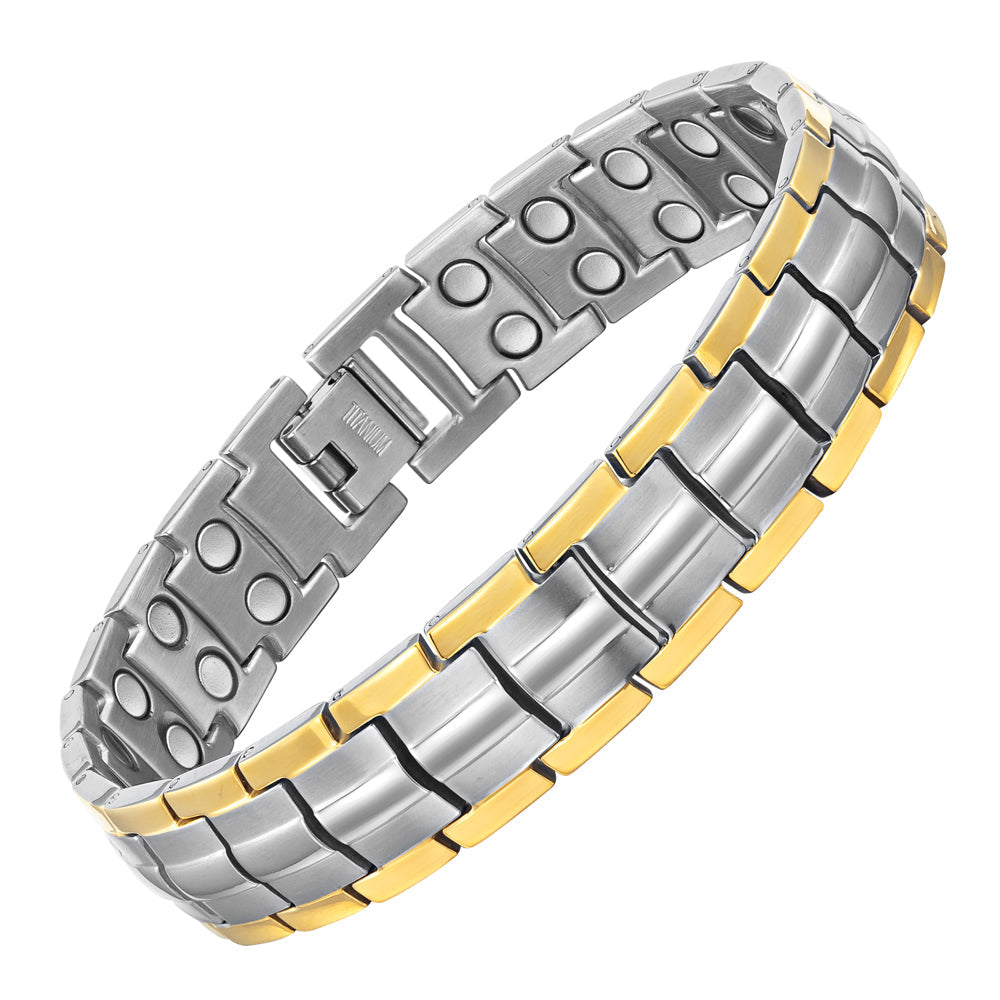 Mens Double Strength Magnetic Therapy Bracelet