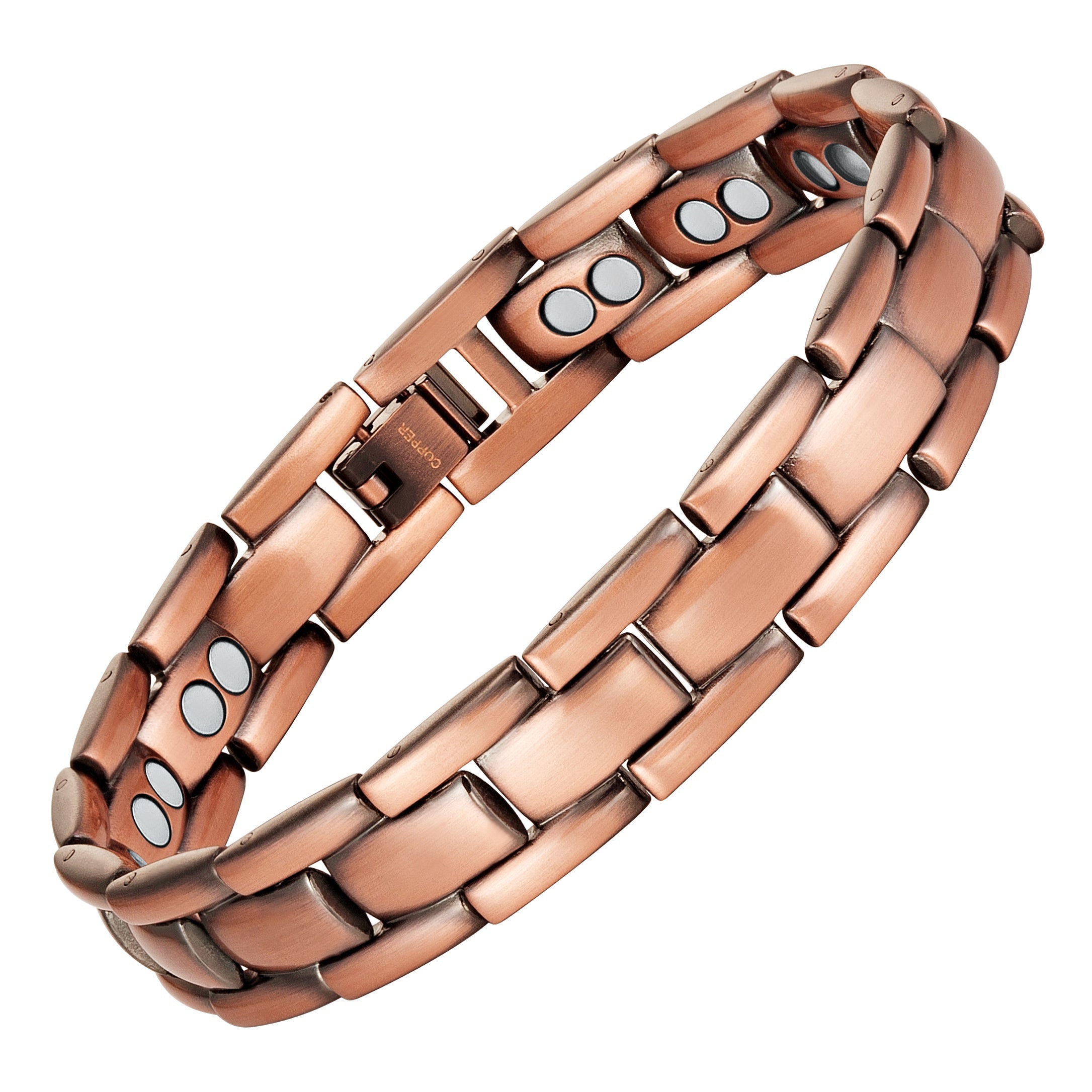 Mens Double Strength Copper Magnetic Therapy Bracelet