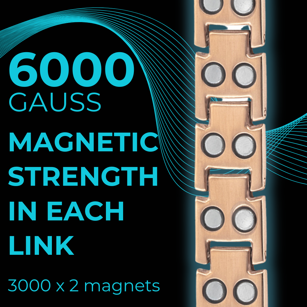 Strongest Magnetic Bracelet For Ladies - New Model - Rose Gold