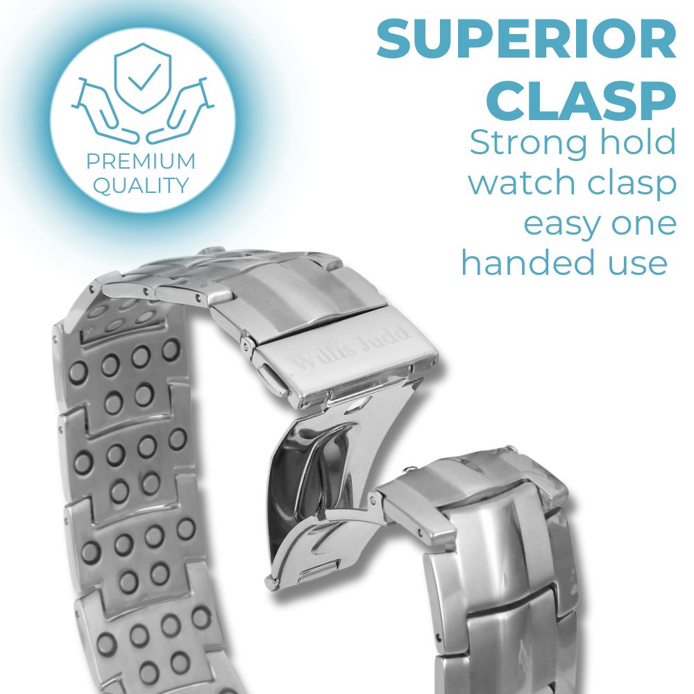 Strongest Magnetic Bracelet For Men - New Model Silver